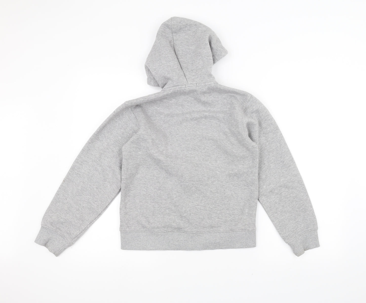 Preworn Boys Grey   Full Zip Hoodie Size 11-12 Years