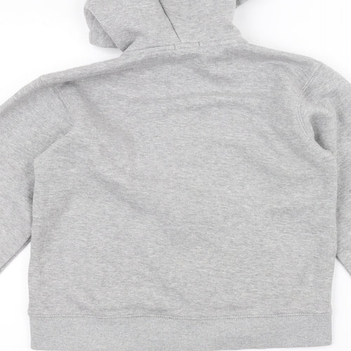 Preworn Boys Grey   Full Zip Hoodie Size 11-12 Years
