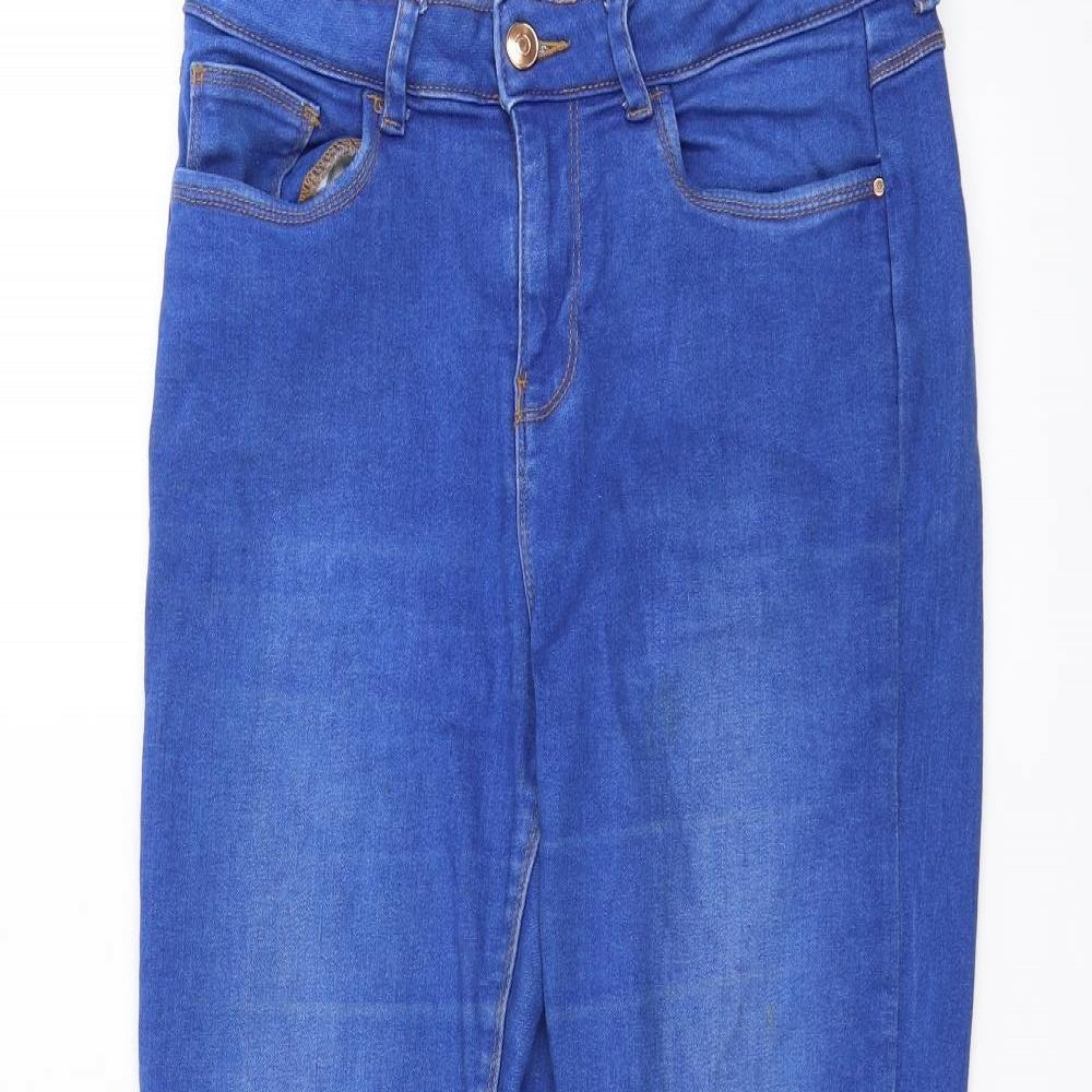 DUNNIES Womens Blue   Skinny Jeans Size 12 L28 in