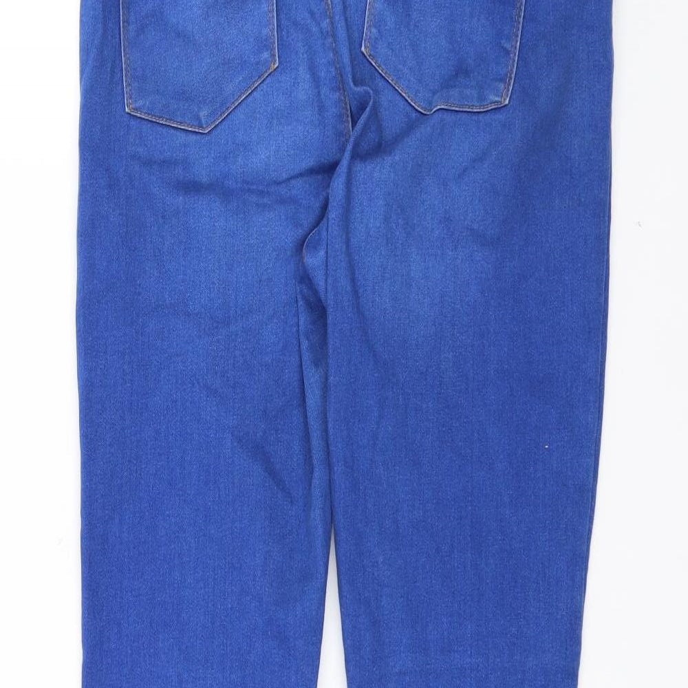 DUNNIES Womens Blue   Skinny Jeans Size 12 L28 in