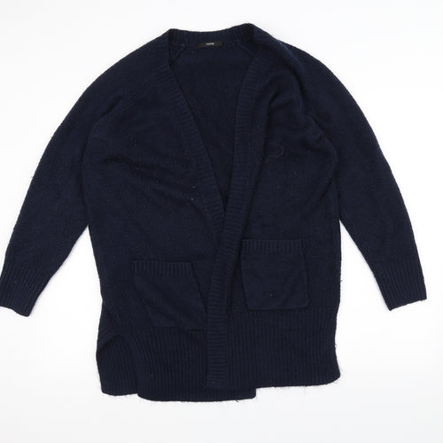George Womens Blue  Knit Jacket Coatigan Size M