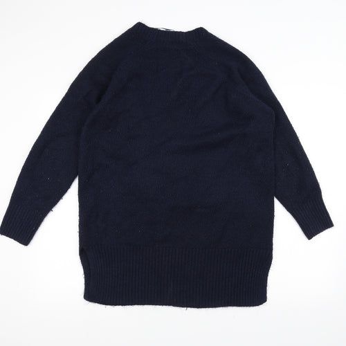 George Womens Blue  Knit Jacket Coatigan Size M