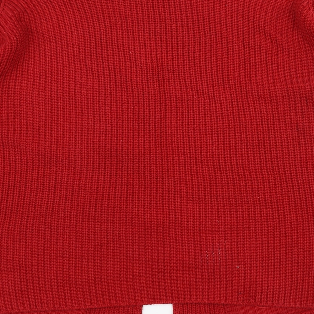 Marks and Spencer Womens Red  Knit Jacket Coatigan Size 18