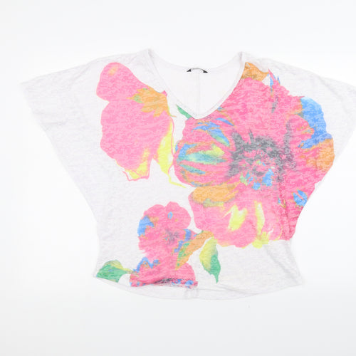 George Womens White   Basic T-Shirt Size 8