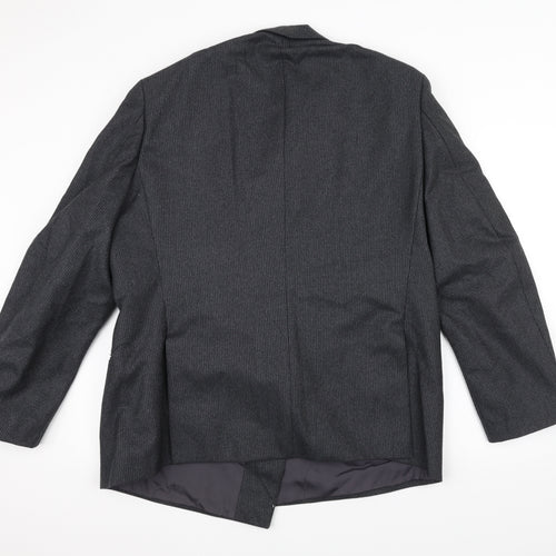 Preworn Mens Black   Jacket Suit Jacket Size 36