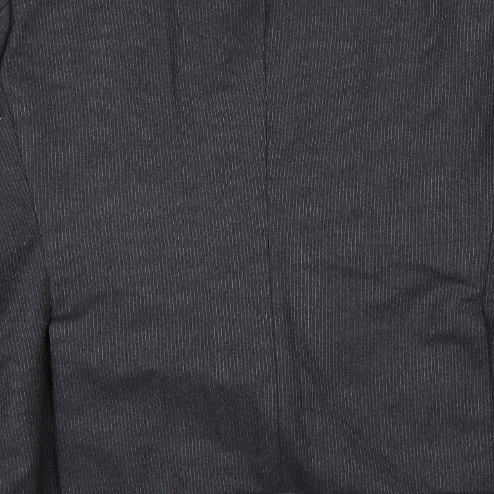 Preworn Mens Black   Jacket Suit Jacket Size 36