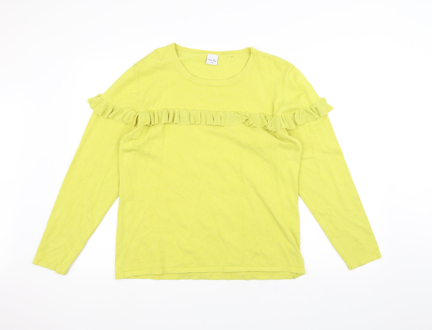 Stock shop Womens Yellow   Basic T-Shirt Size L
