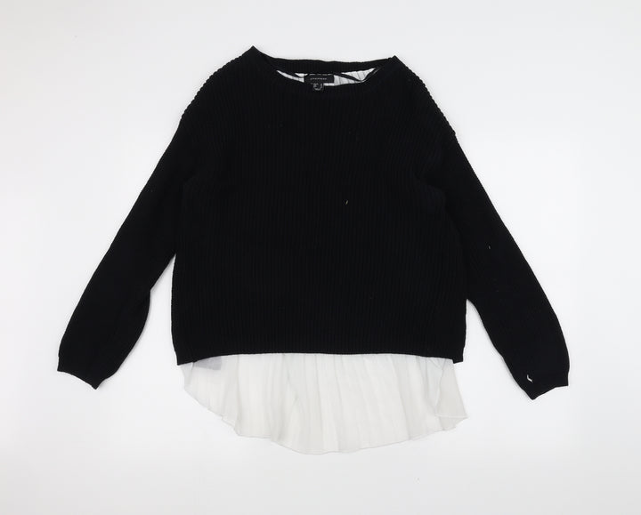 Atmosphere Womens Black  Knit Pullover Jumper Size 12