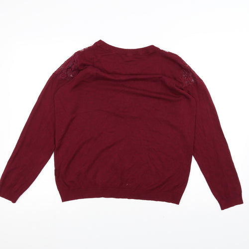 Select Womens Red   Pullover Jumper Size 16