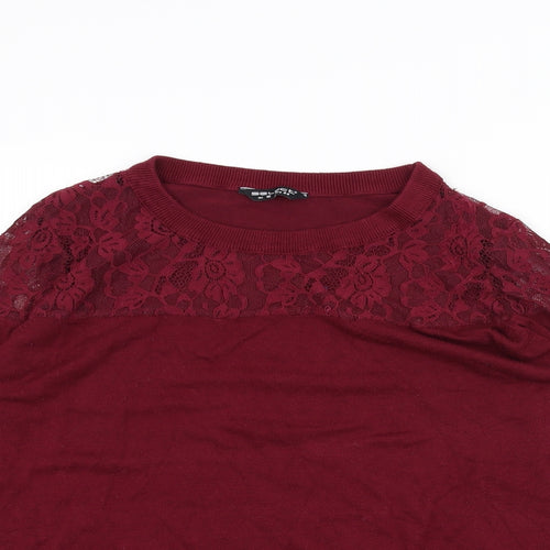Select Womens Red   Pullover Jumper Size 16
