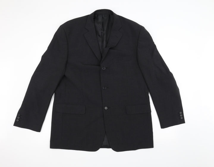 Marks and Spencer Mens Black   Jacket Suit Jacket Size 36