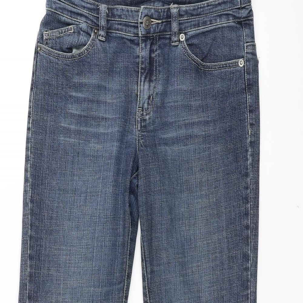 Wallis Womens Blue  Denim Bootcut Jeans Size 8 L26 in