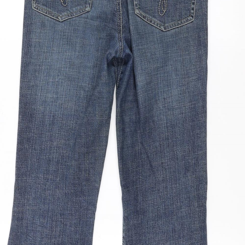 Wallis Womens Blue  Denim Bootcut Jeans Size 8 L26 in