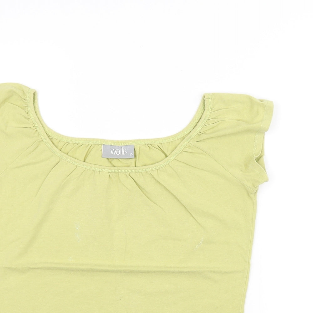 Wallis Womens Green   Basic T-Shirt Size 10