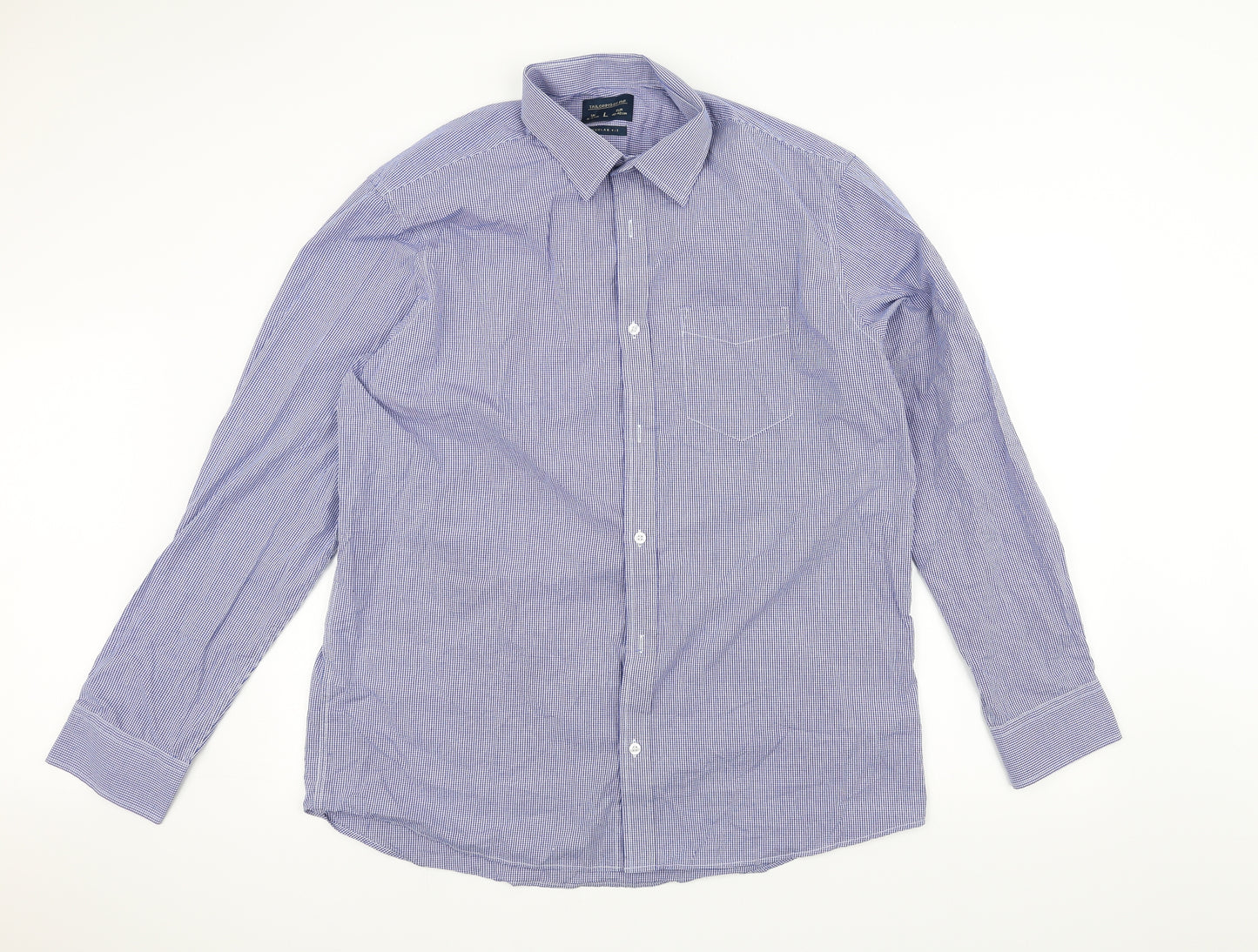 F&F Mens Blue    Dress Shirt Size L