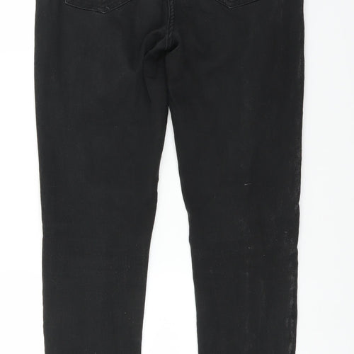 NEXT Womens Black  Denim Straight Jeans Size 8 L28 in