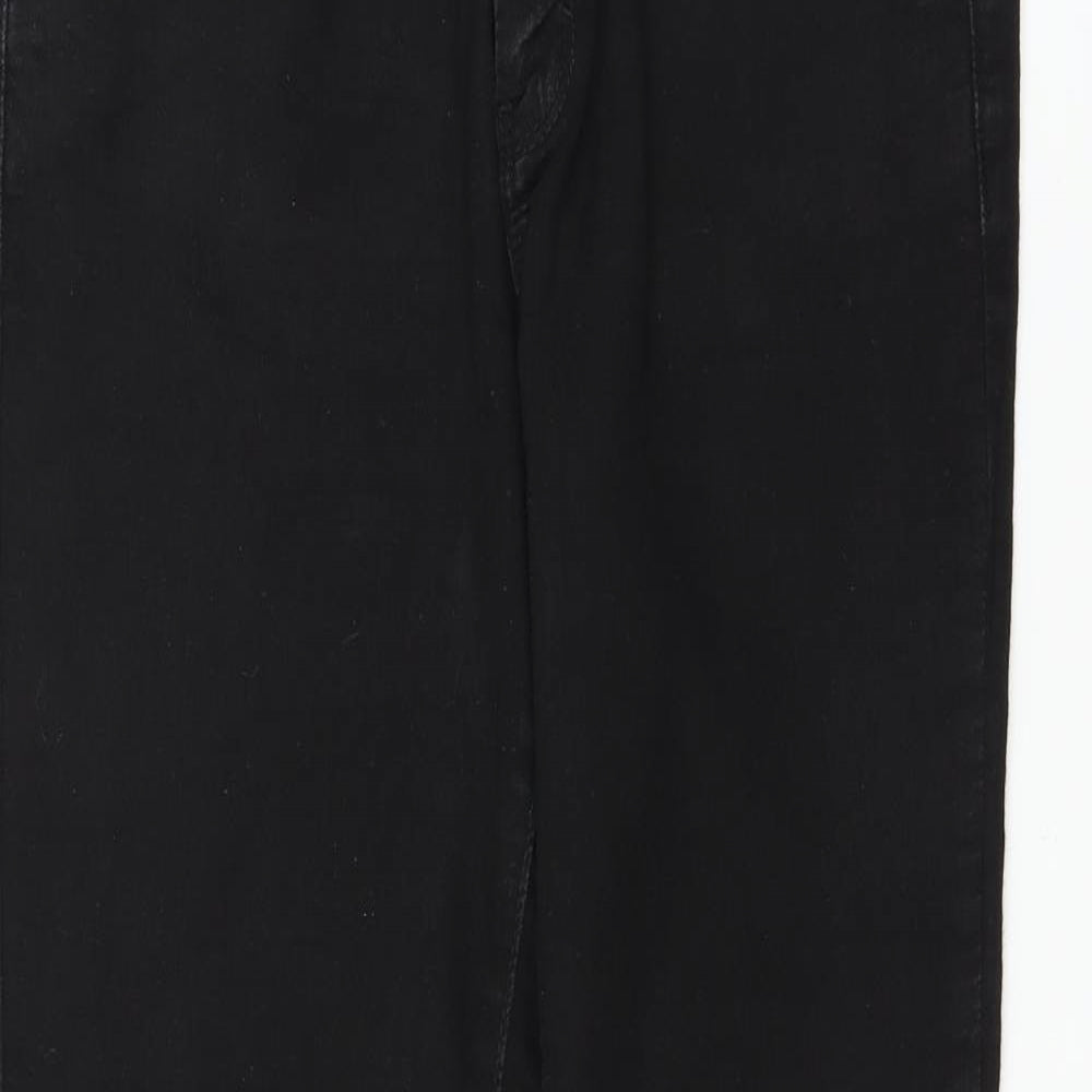 Dorothy Perkins Womens Black  Denim Bootcut Jeans Size 8 L31 in