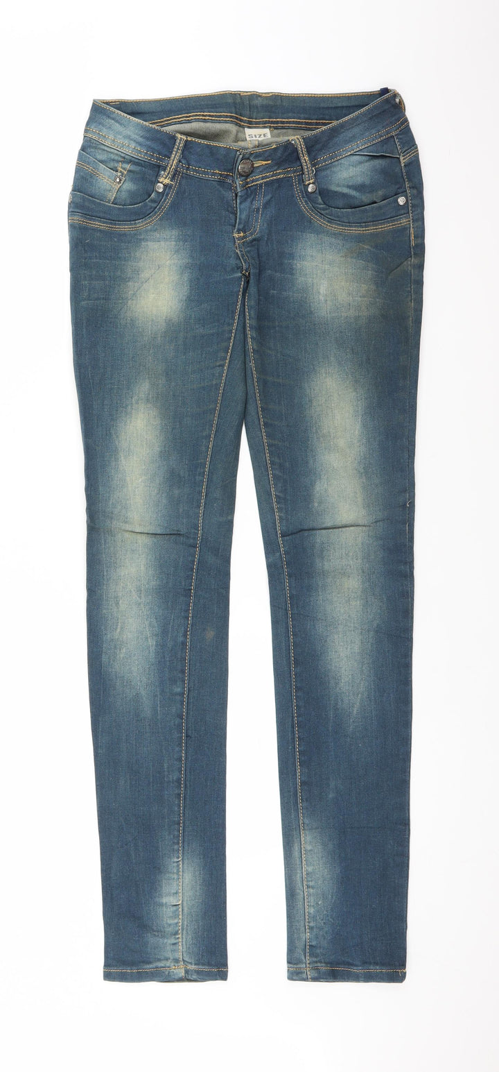 Preworn Womens Blue  Denim Straight Jeans Size M L31 in