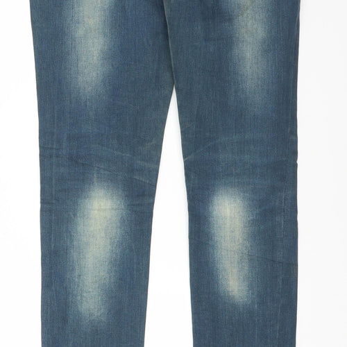 Preworn Womens Blue  Denim Straight Jeans Size M L31 in