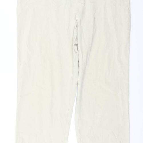 Delta Burke Womens Ivory   Trousers  Size 34 in L28 in