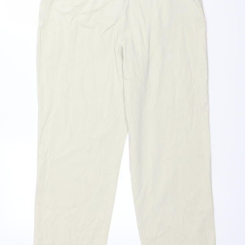 Delta Burke Womens Ivory   Trousers  Size 34 in L28 in