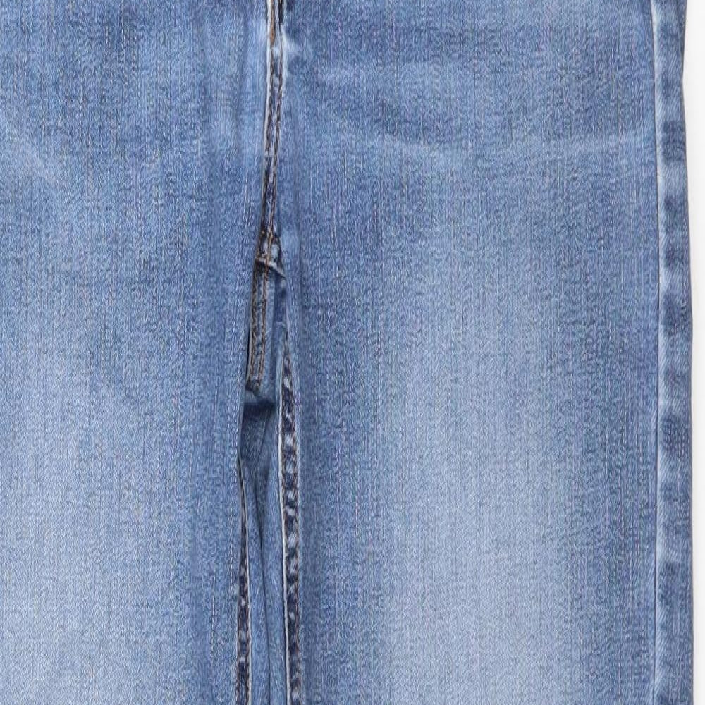 Marks and Spencer Womens Blue  Denim Straight Jeans Size 12 L27 in