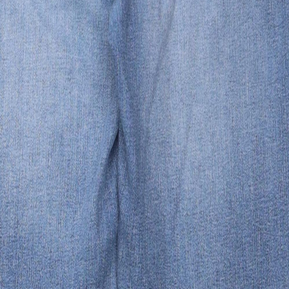 Marks and Spencer Womens Blue  Denim Straight Jeans Size 12 L27 in