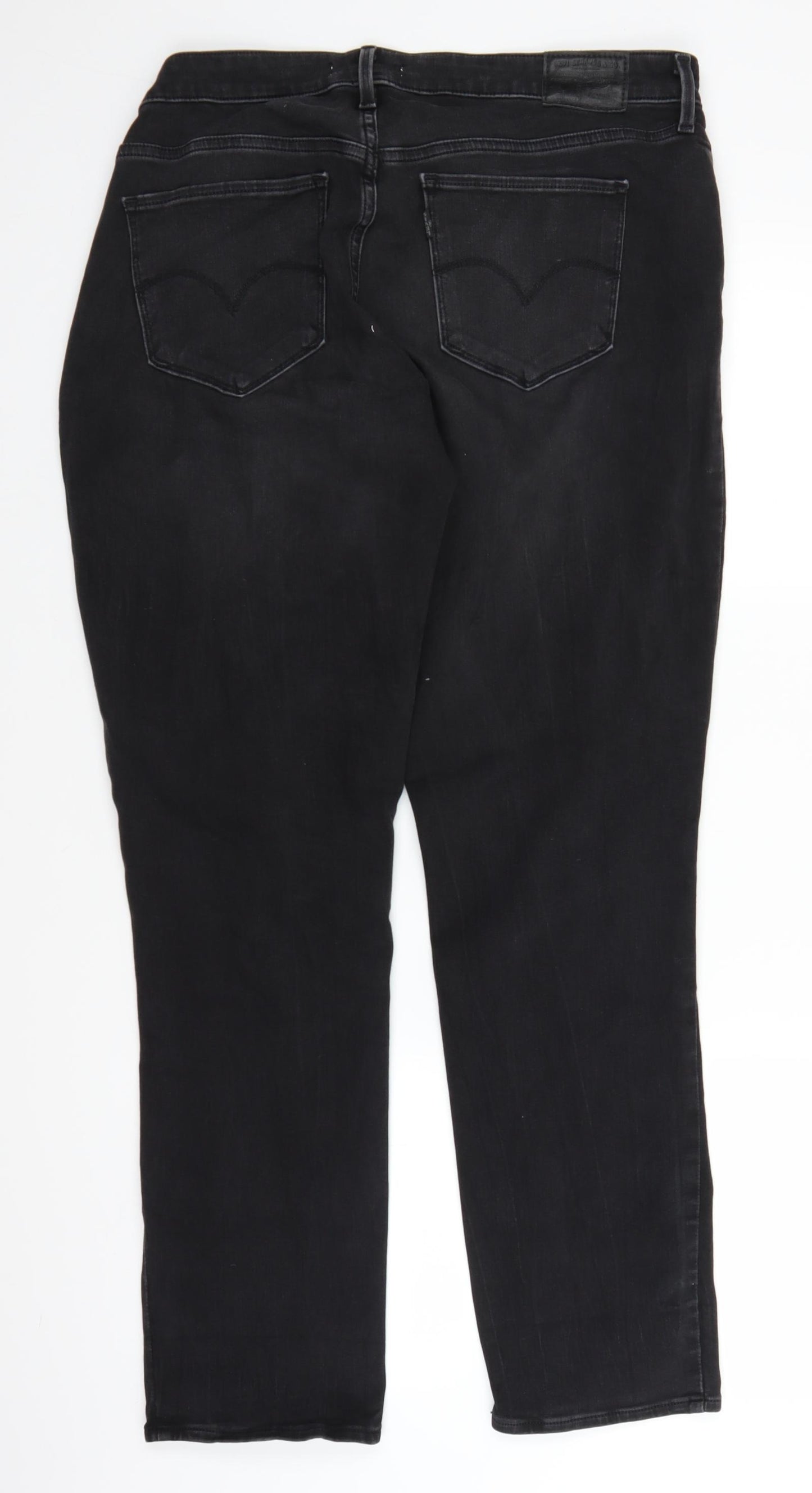 Signature by Levi Strauss & Co. Womens Black  Denim Skinny Jeans Size 18 L28 in