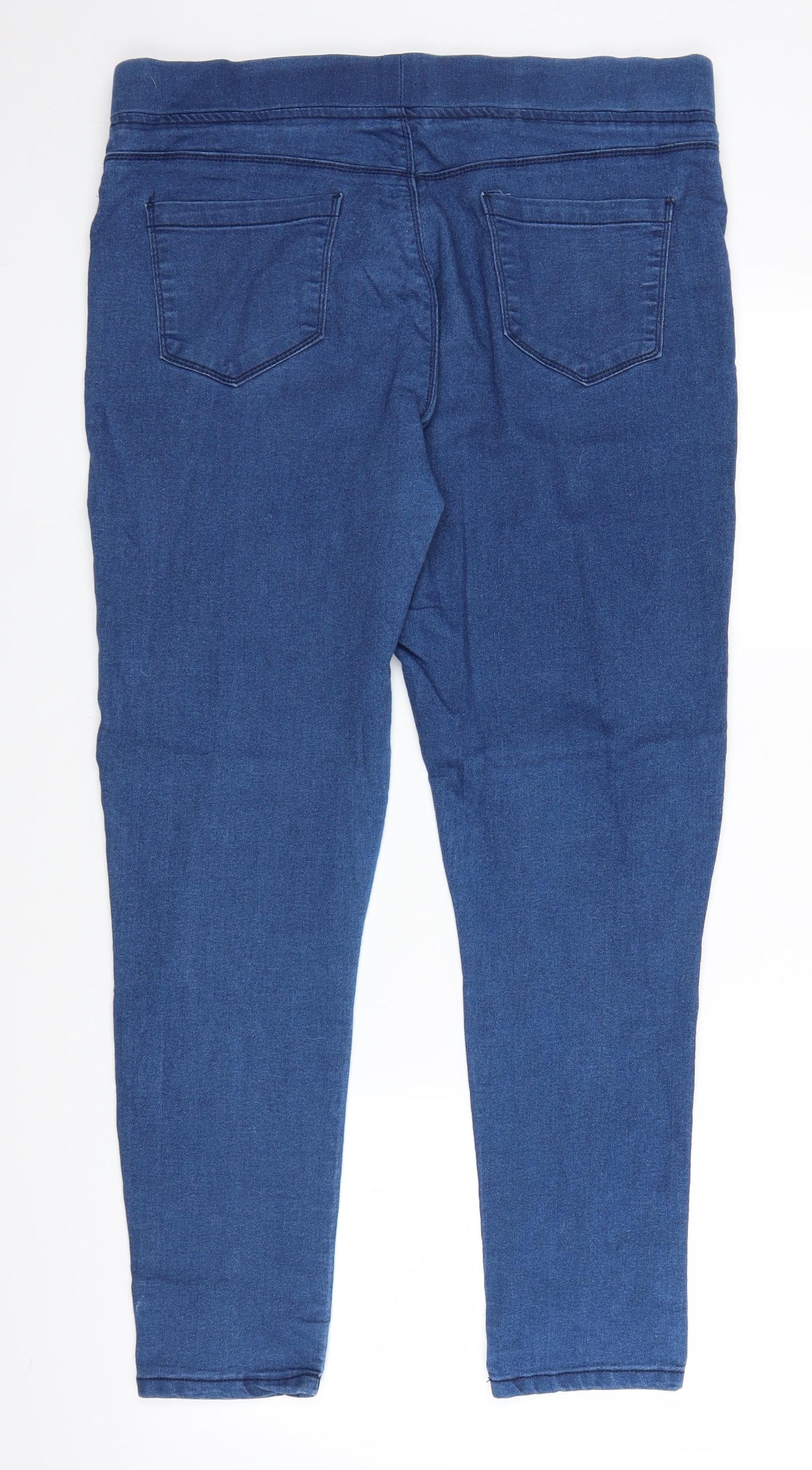 Pep & Co Womens Blue  Denim Straight Jeans Size 16 L27 in