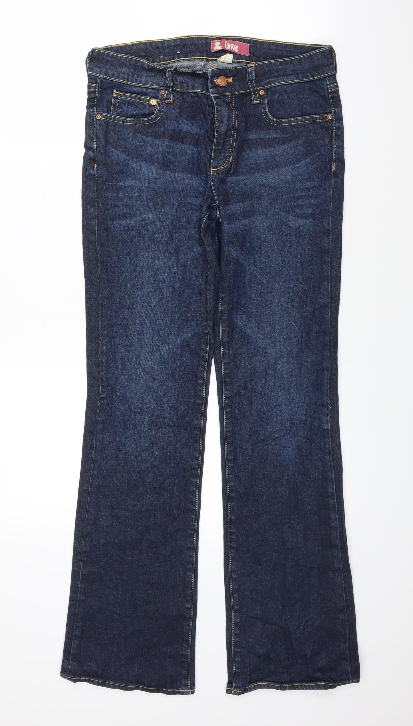 H&M Womens Blue  Denim Bootcut Jeans Size 30 in L29 in