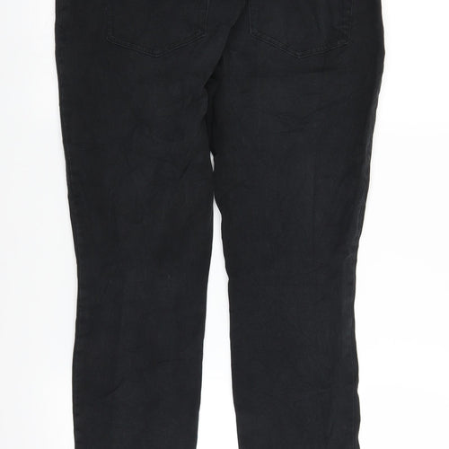 Marie Philippe Womens Black  Denim Straight Jeans Size 31 in L25 in
