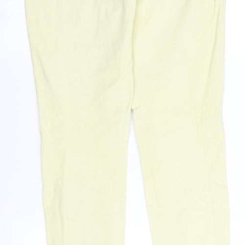 ESMARA Womens Yellow  Denim Straight Jeans Size 10 L29 in