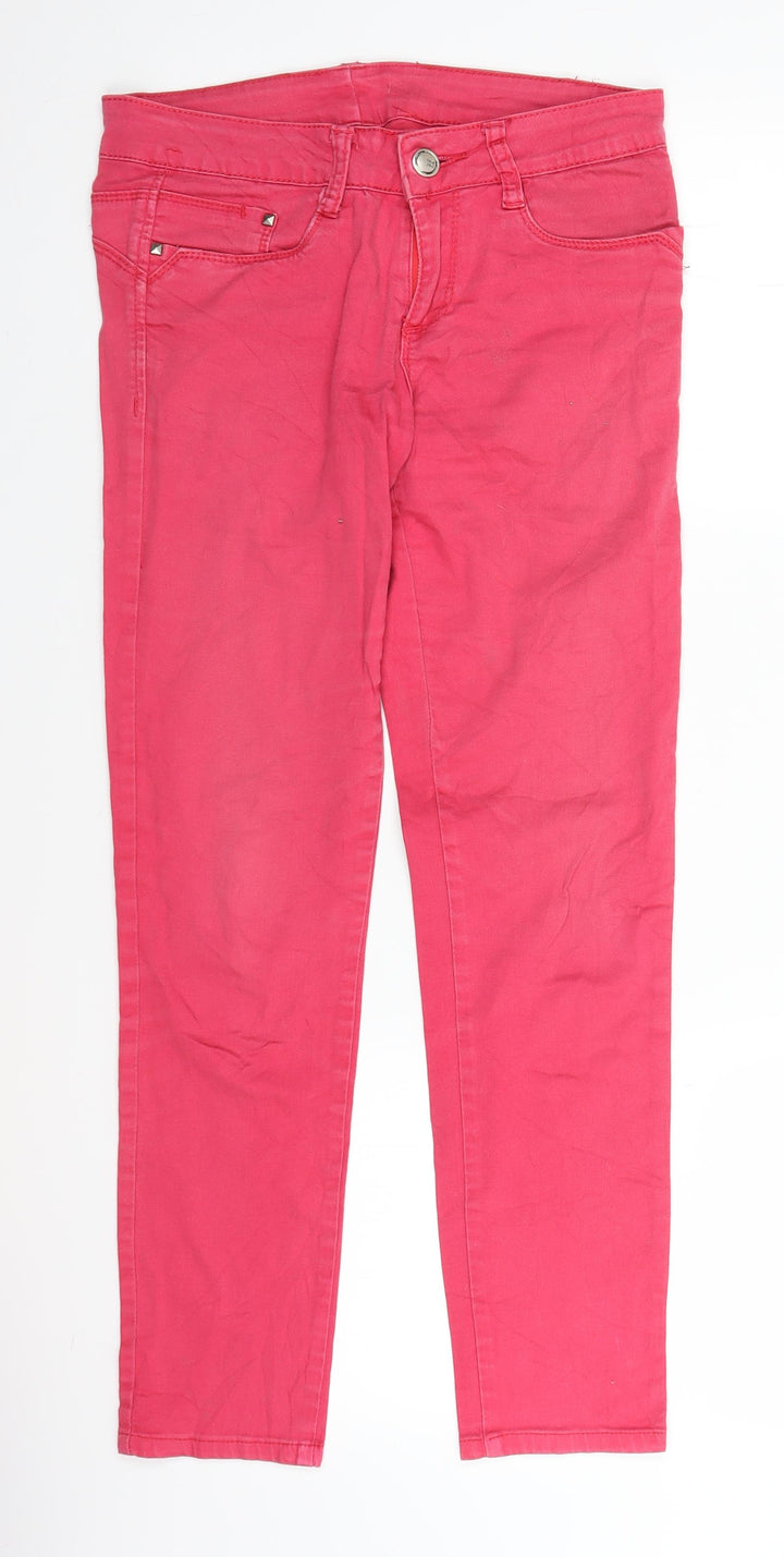 Jeans Womens Pink  Denim Straight Jeans Size 29 in L27 in