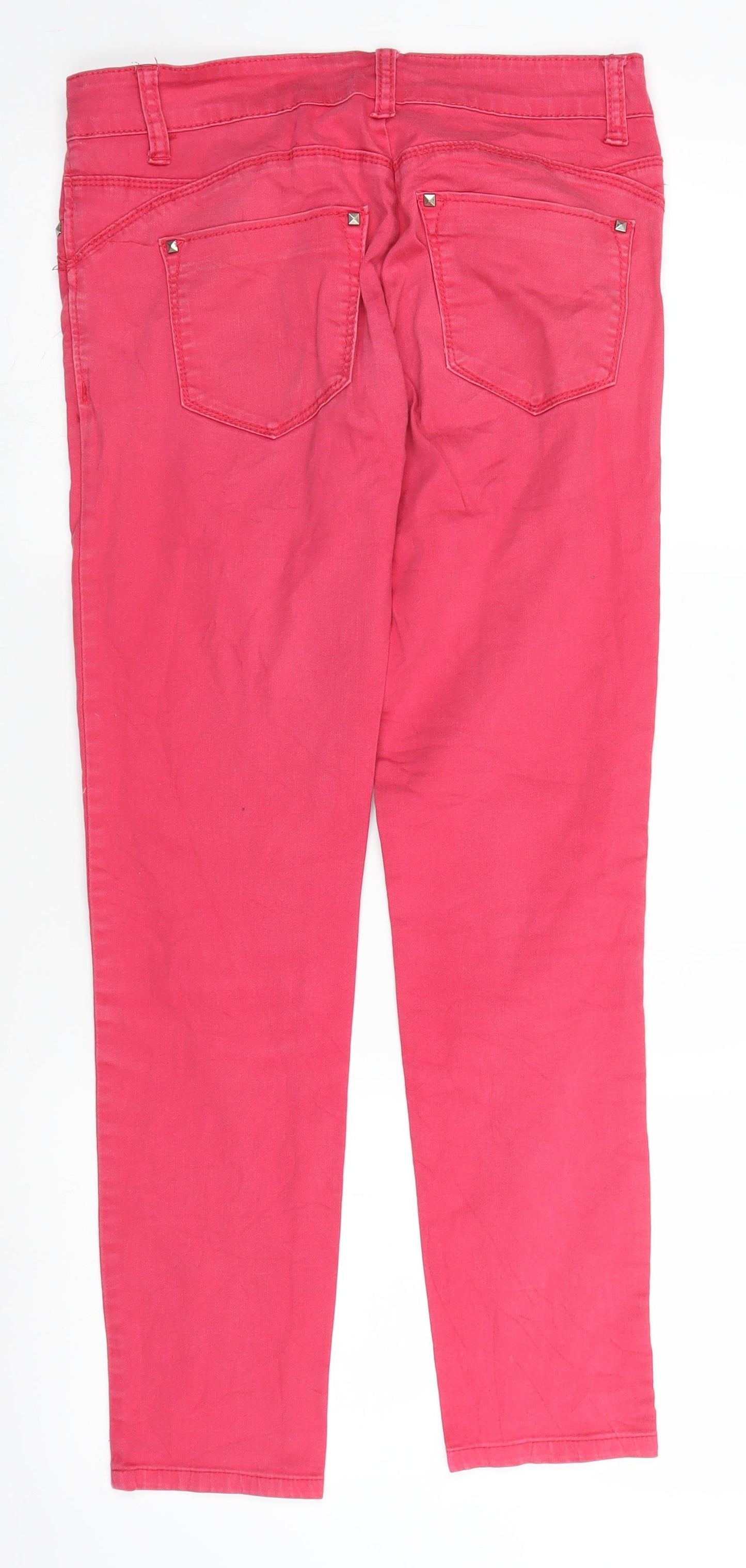 Jeans Womens Pink  Denim Straight Jeans Size 29 in L27 in