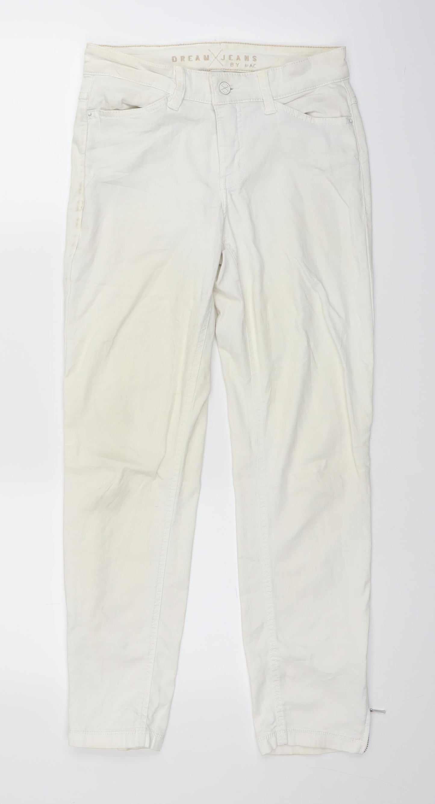 Mac Womens White  Denim Straight Jeans Size 27 in L25.5 in
