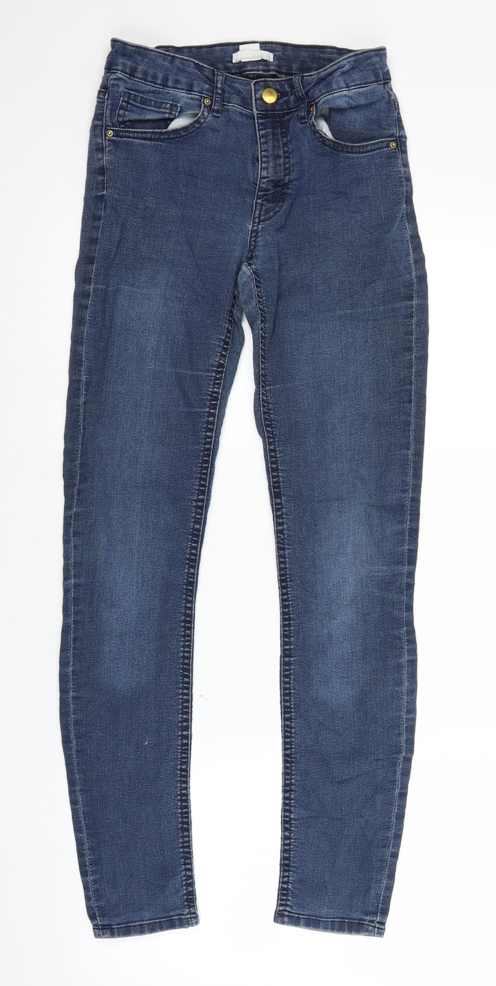 H&M Womens Blue  Denim Straight Jeans Size 26 in L28 in