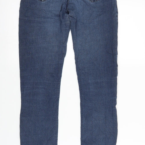 H&M Womens Blue  Denim Straight Jeans Size 26 in L28 in