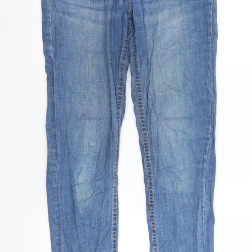 Molly Womens Blue  Denim Straight Jeans Size L L28 in