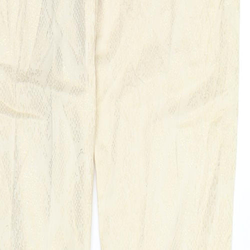 Revers Womens Ivory Animal Print Denim Straight Jeans Size XS L30 in