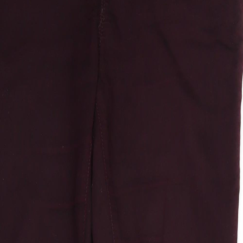 DP Womens Red  Denim Straight Jeans Size 14 L30 in