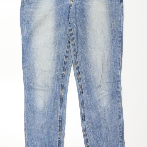 Rainbow Womens Blue  Denim Straight Jeans Size 14 L30 in