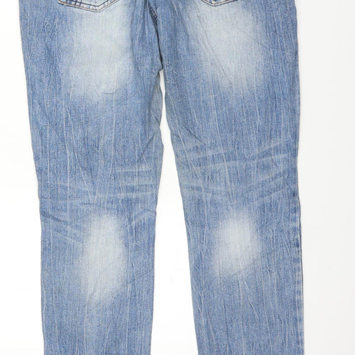 Rainbow Womens Blue  Denim Straight Jeans Size 14 L30 in