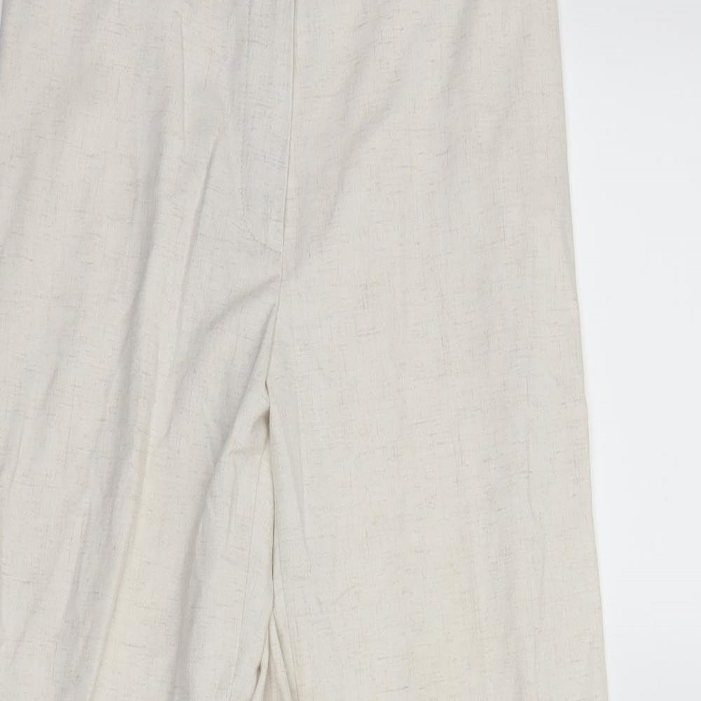 Marks and Spencer Womens Ivory   Trousers  Size 8 L26 in
