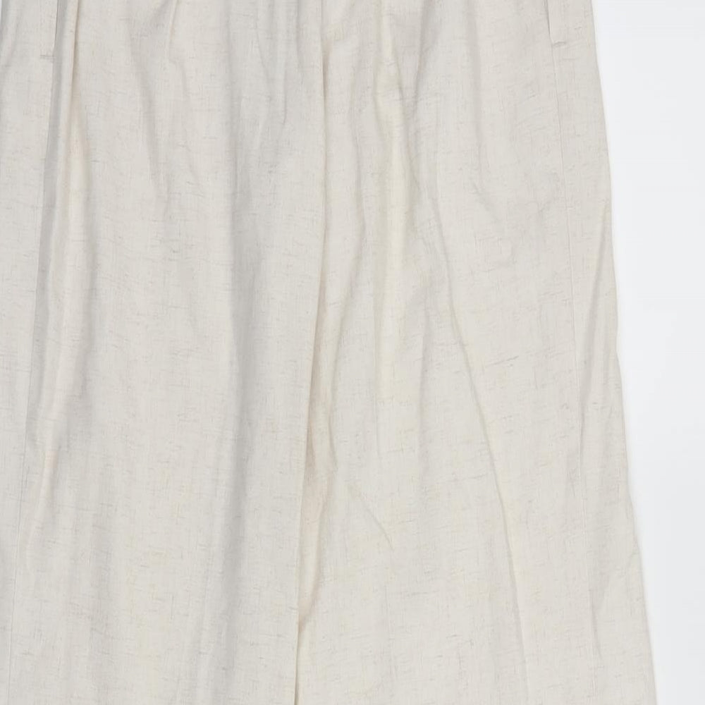 Marks and Spencer Womens Ivory   Trousers  Size 8 L26 in