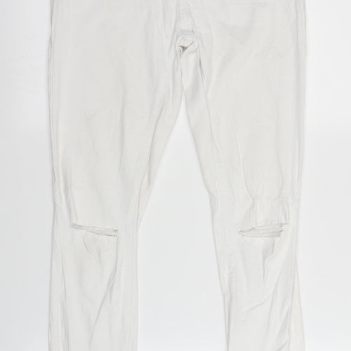 Goodies Womens White  Denim Straight Jeans Size 10 L27 in