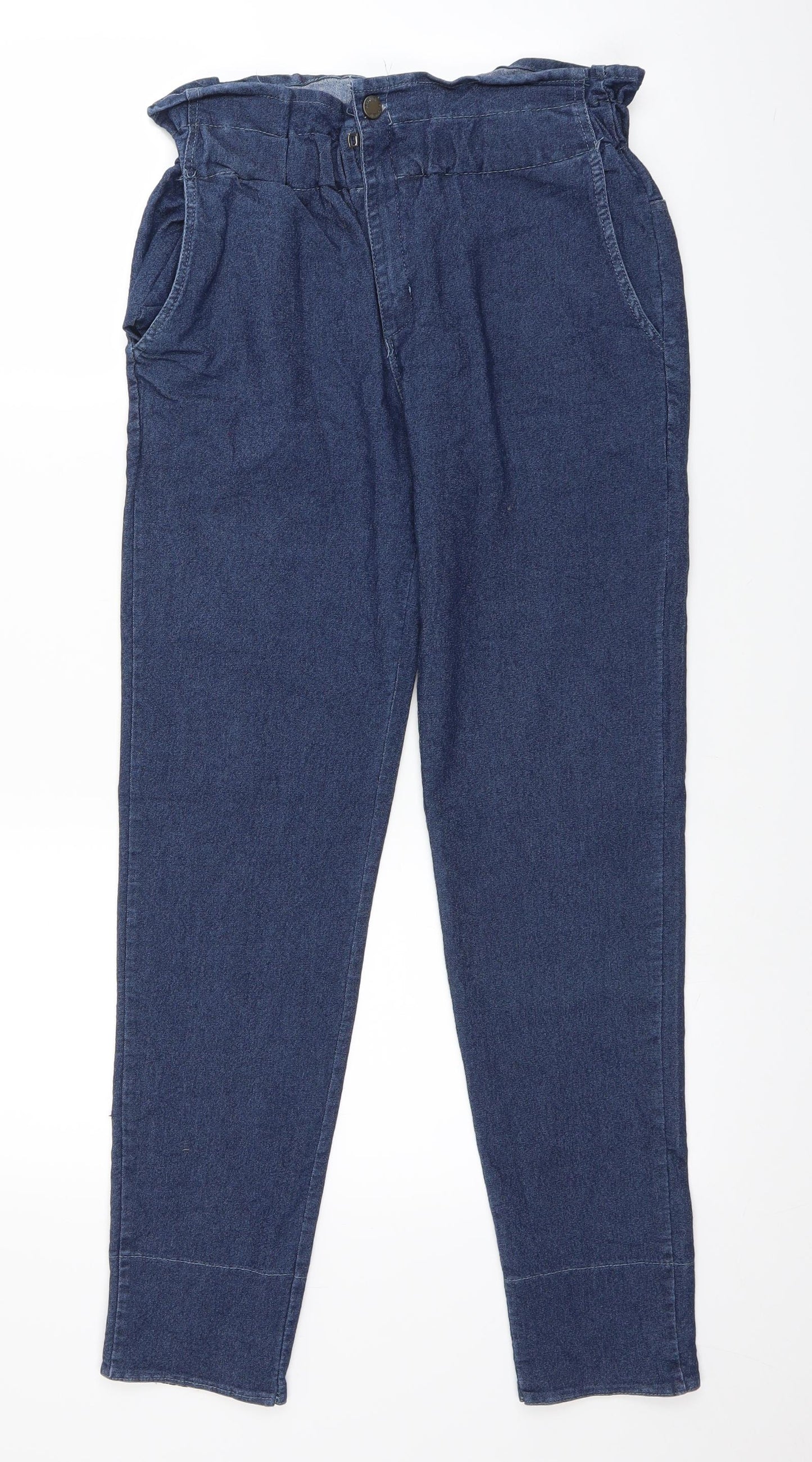Preworn Womens Black  Denim Trousers  Size 28 in L27 in