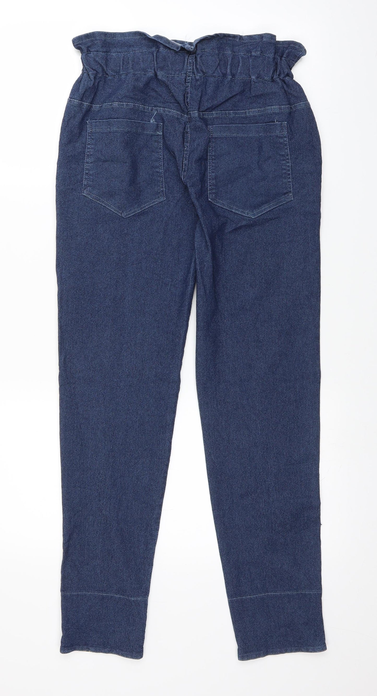 Preworn Womens Black  Denim Trousers  Size 28 in L27 in