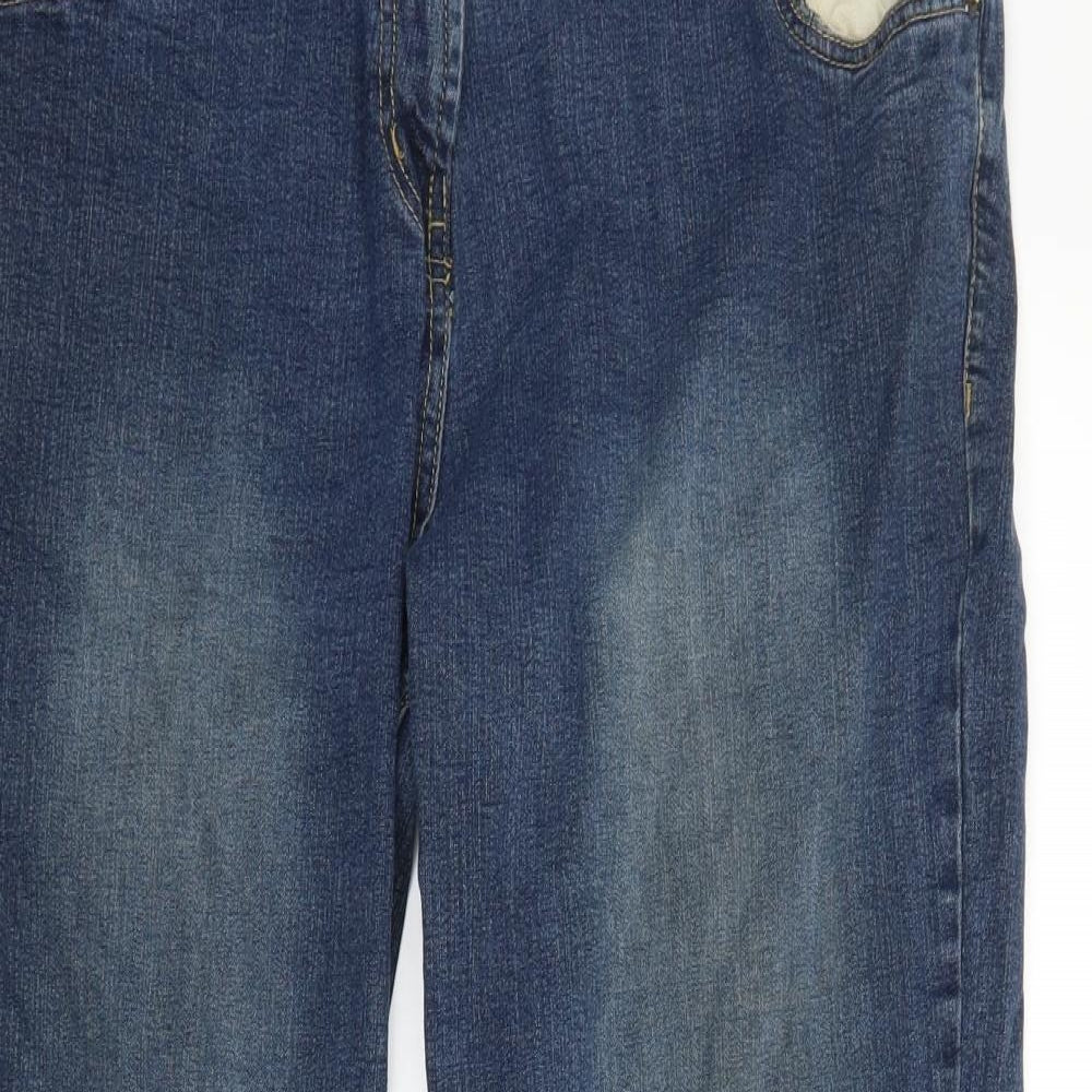 TU Womens Blue  Denim Bootcut Jeans Size 20 L27 in