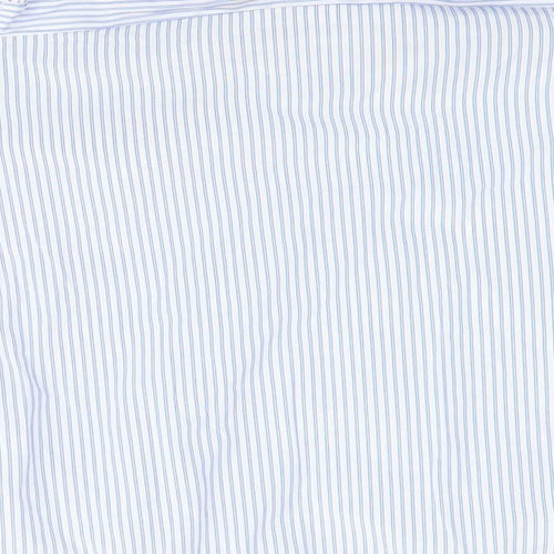 Papaya Womens Blue Striped  Basic Blouse Size 8