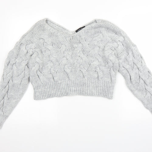 Cameo Womens Grey  Knit Pullover Jumper Size M